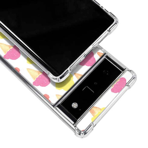 Bouffants and Broken Hearts Ice Cream Google Pixel 6 Clear Case